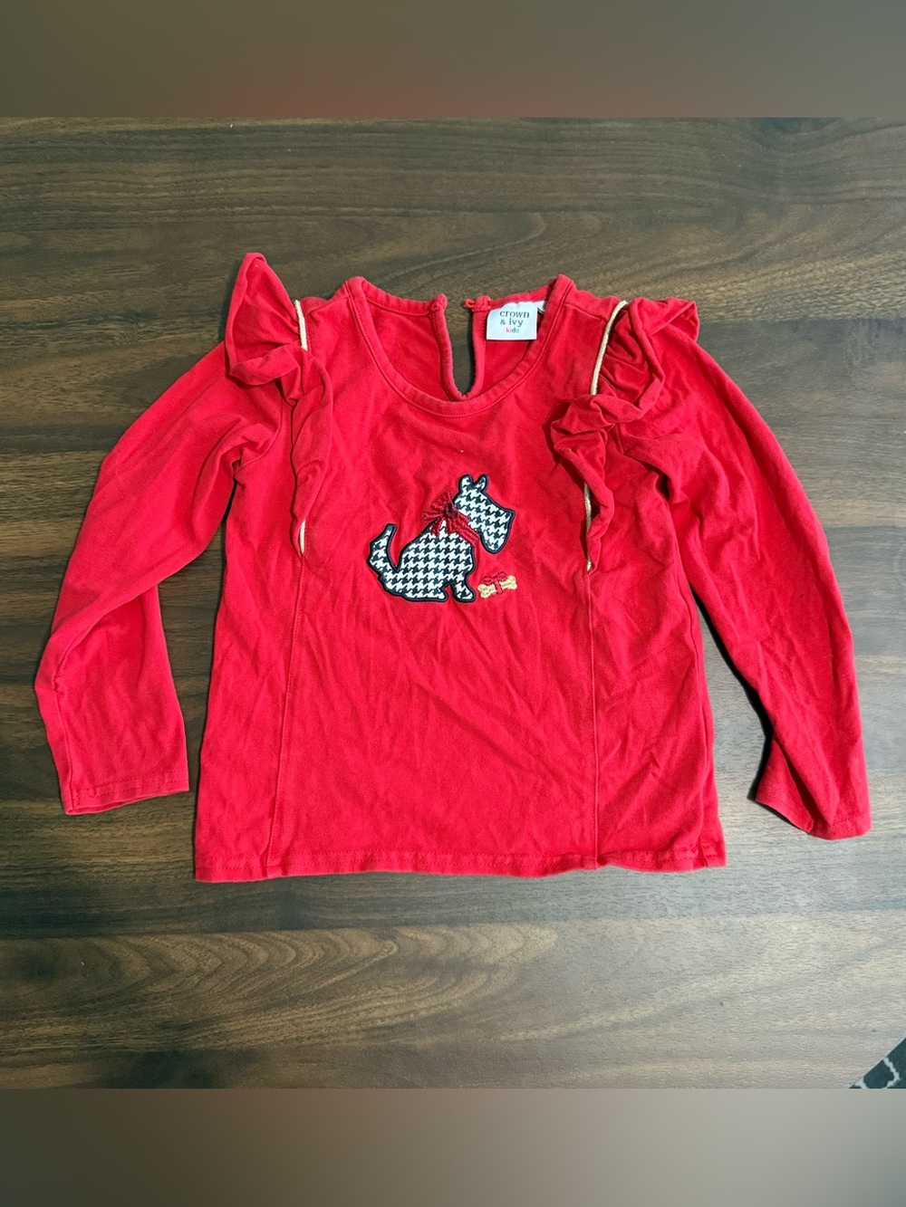 Girls crown and ivy Christmas shirt
